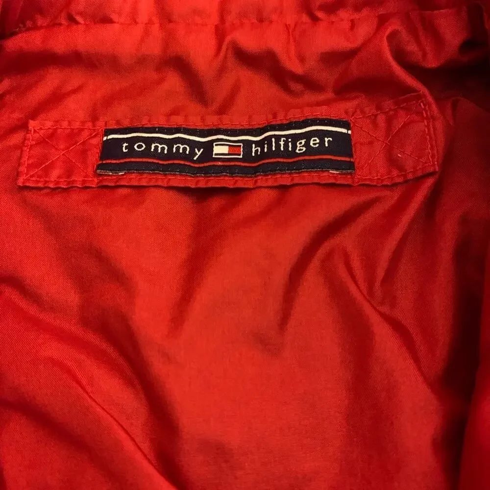 TOMMY HILFIGER Boy’s Red/White/Blue Reversible Zip Up Jacket / Size: Small 5-6